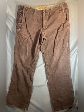 Merrell Men's Brown Corduroy Outdoor Utility Pants | Size 36
